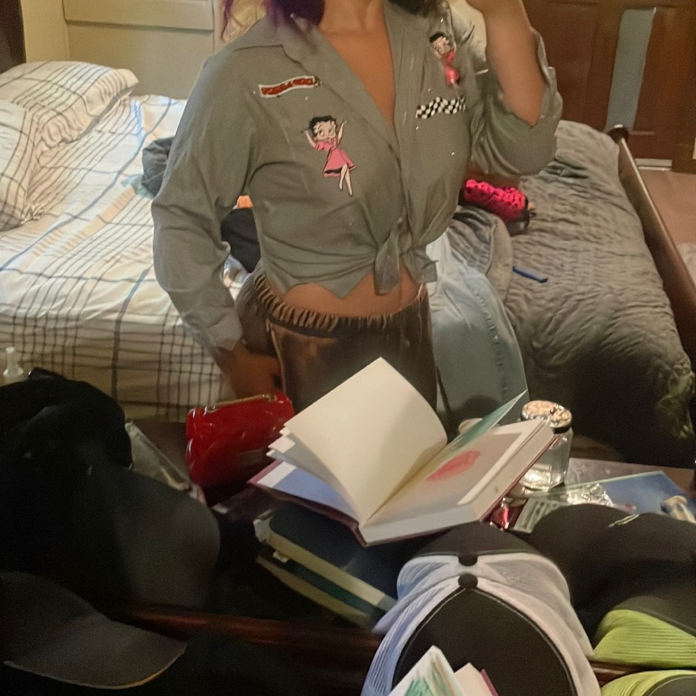 Betty boop under shirt and over shirt